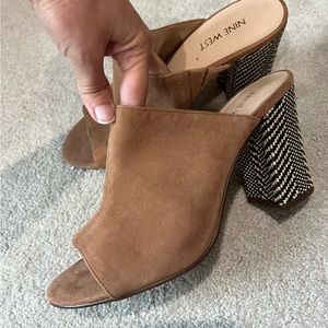 Nine West suede mule womens 7